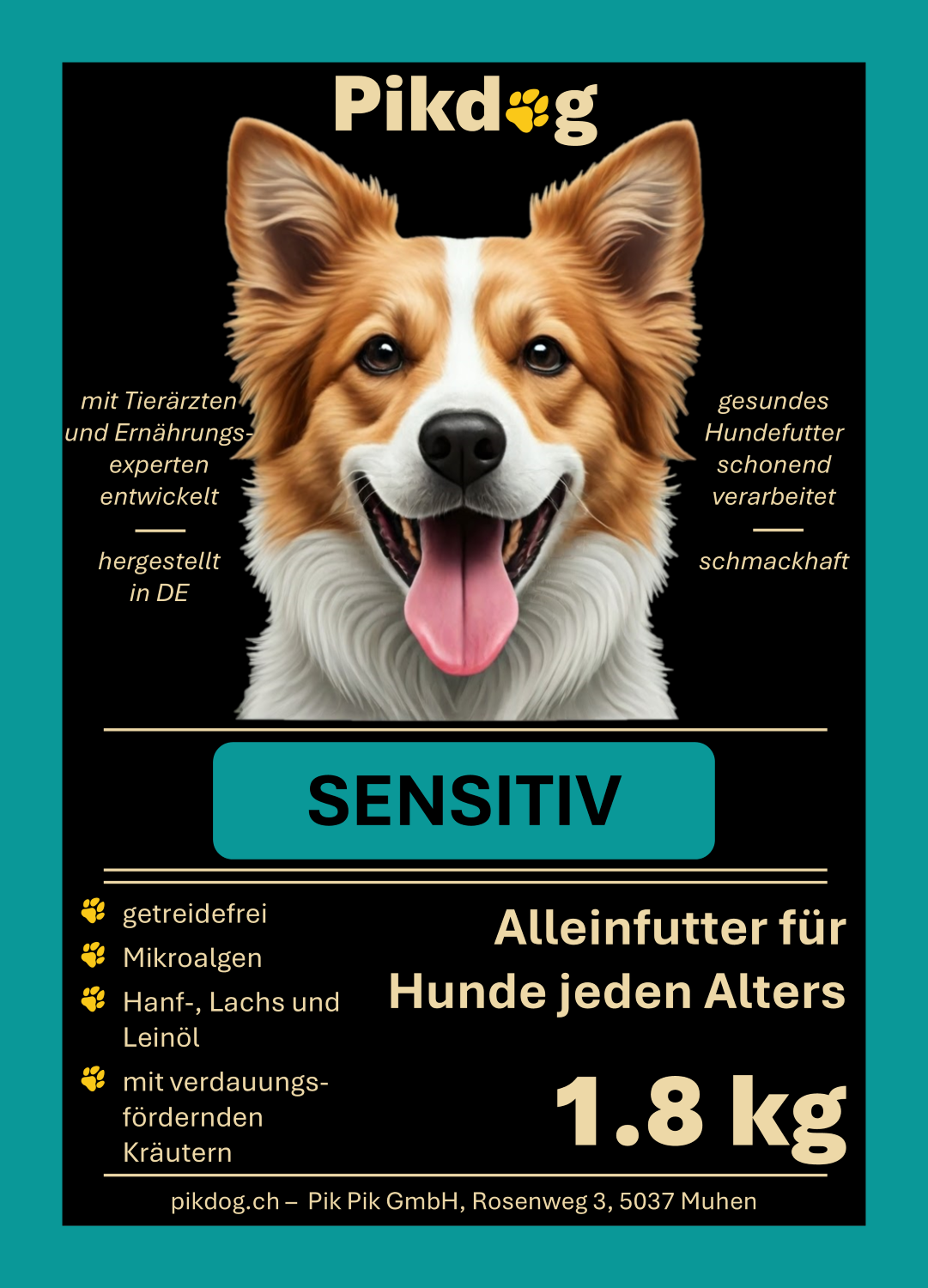 Pik Dog SENSITIV - getreidefrei 1.8 kg